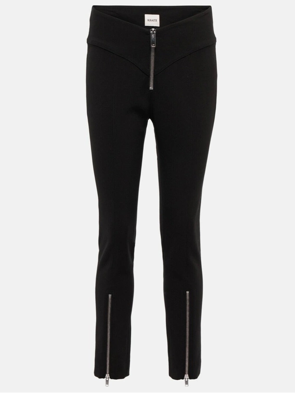 Khaite Meadow black pants with zip ankles Size 6